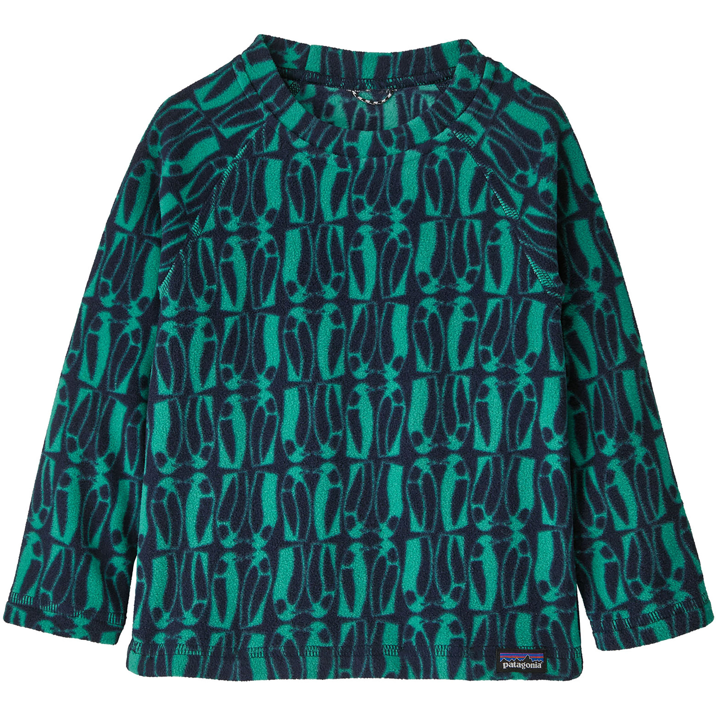 Patagonia Baby Micro D Kinder Pullover tuerkis Größe 110 Lifestyle Atmungsaktiv