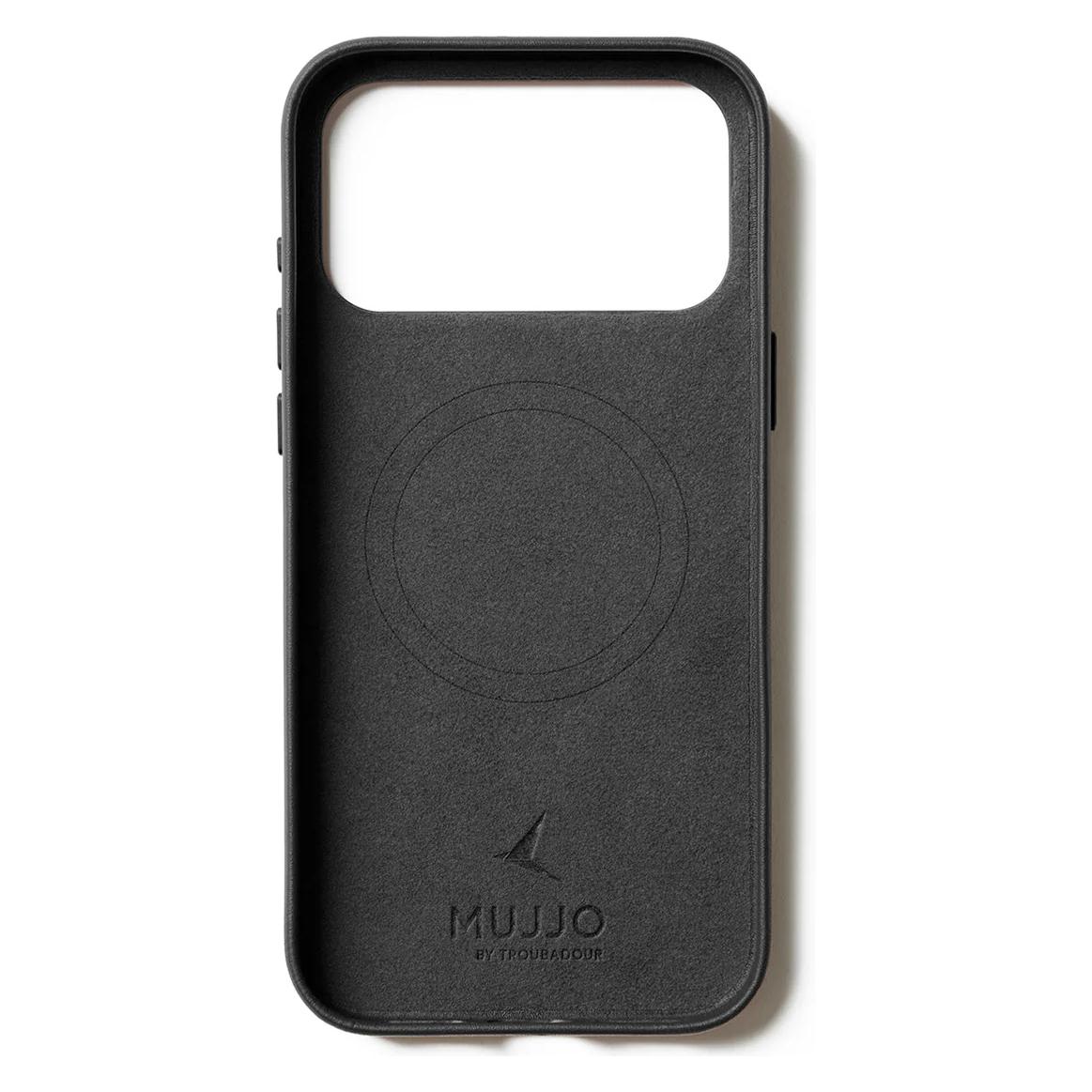 Mujjo Wallet Leather Case - Lederhülle für das iPhone (Apple iPhone 17 Pro Max) (MUJJO-CL-064-BK)