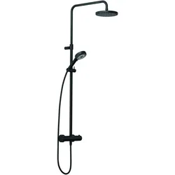 Kludi DIVE S 3S Thermostat-Dual-Shower-System 6807939-00 mit Handbrause, mattschwarz