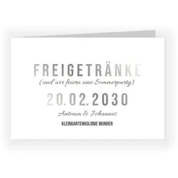 Einladungskarte Sommerparty: Freitrunk