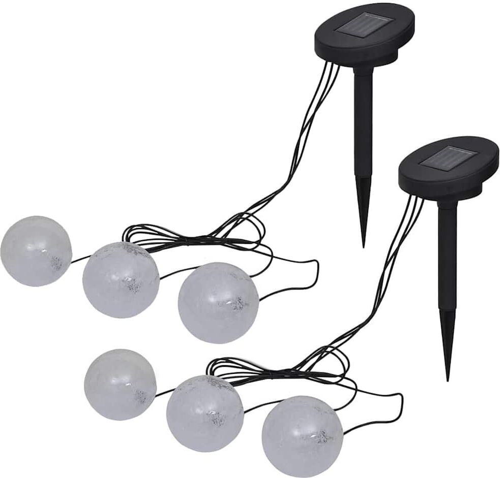 vidaXL Lampes flottantes à LED 6 pcs pour étang et piscine