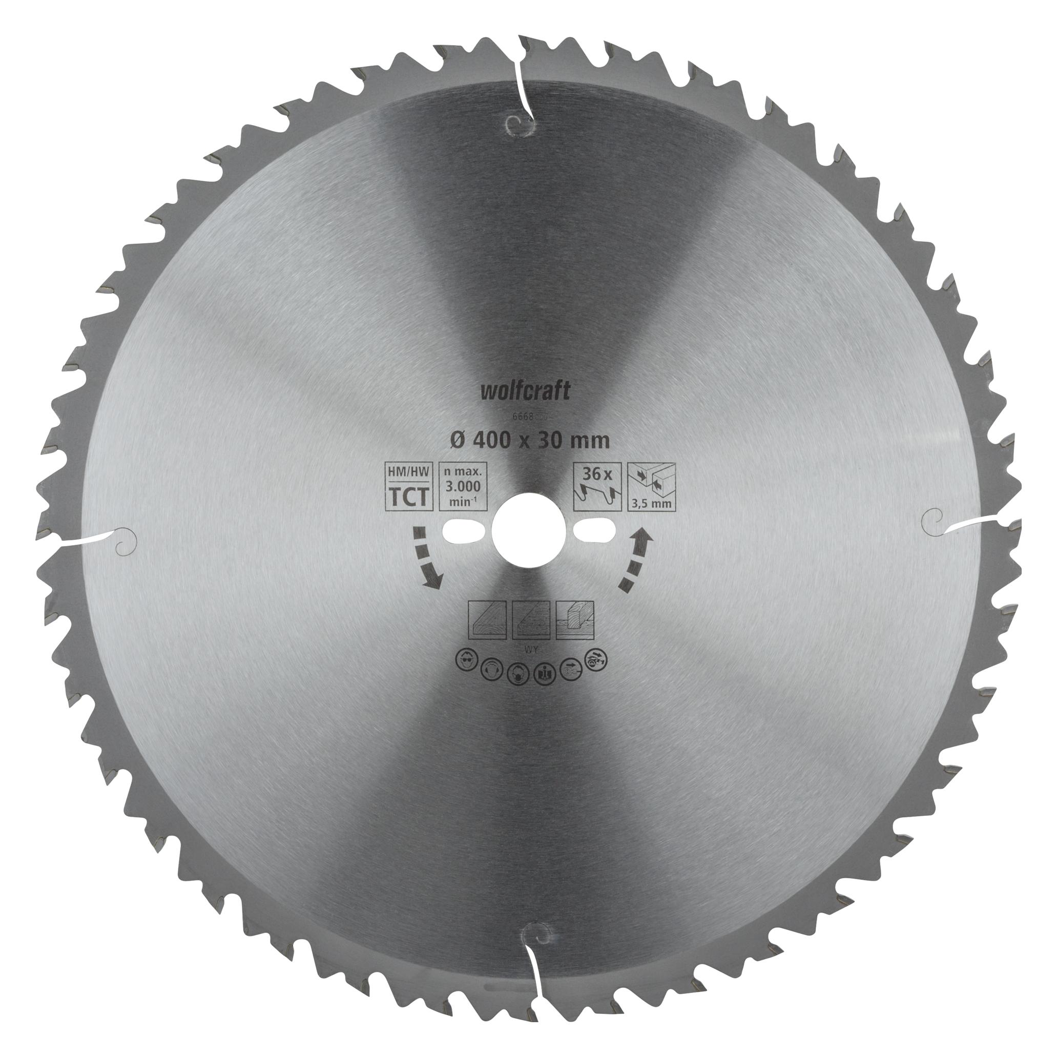 wolfcraft 1 Tisch-Kreissägebl. HM, 36 Zähne ø400mm (6668000)