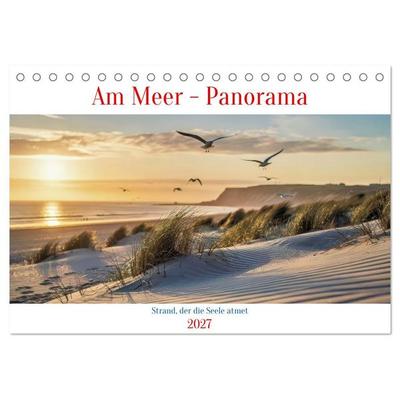Am Meer - Panorama (Tischkalender 2027 DIN A5 quer), CALVENDO Monatskalender