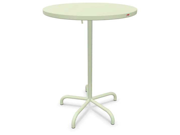 Metall-Stehtisch Säntis Rund von Schaffner / Farbe: Pastellgrün