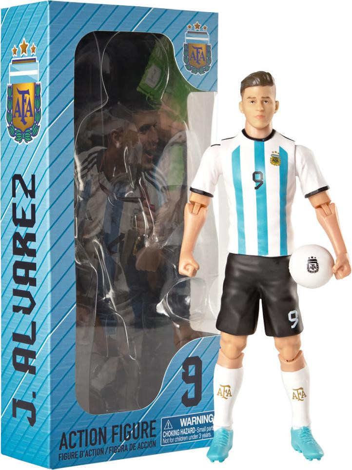 Banbo Toys Premium figuurtje Julian Alvarez 20 cm Argentinië voetbalteam