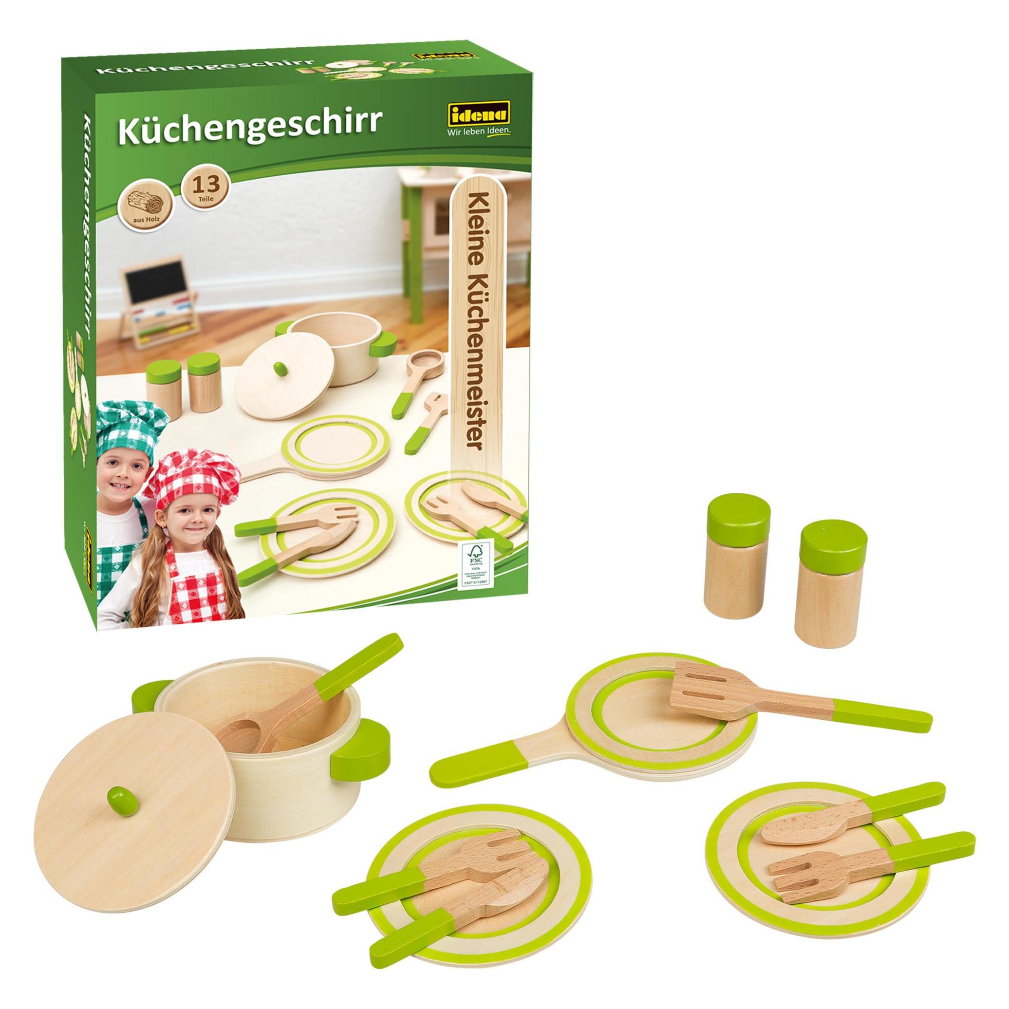 Idena Küchengeschirr Holz 13 Teile FSC100% (42582765)