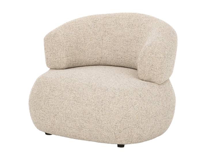 Sessel Beige Webstoff Hevi 87 x 69 x 83cm