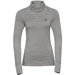 ODLO Damen Funktionsshirt "SUW Natural Turtleneck Performance Warm" Langarm, Größe XL in Grau Grau