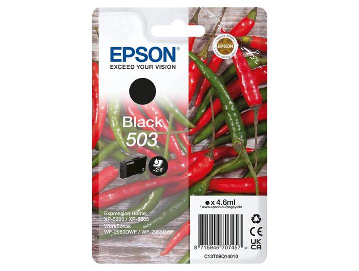 Epson 503 inktcartridge 1 stuk, origineel normaal rendement zwart