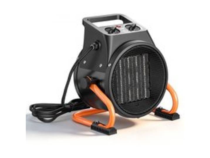 VEVOR Chauffage de Serre 2000 W Chauffage Soufflant Électrique PTC Portable, avec 2 Niveaux de Chauffage et Mode Ventilation, pour Serre, Bureau et Maison, Angle Réglable 15°, Protection Surchauffe