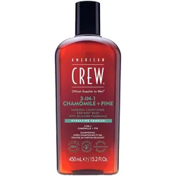 450ml American Crew 3In1 Chamomile & Pine Shampoo, Conditioner & Body Wash