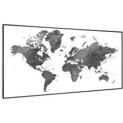 Wonderwall Air Art Smart Infrarotheizung Schwarze Karte 120x60cm 700W 120 x 60 cm