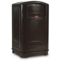 Mülleimer Rubbermaid Landmark Container 189,3 L schwarz Series II, Mülleimer mit Druckdeckeln ohne Ascher