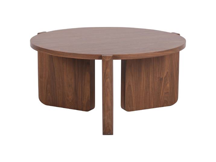 Table basse DULI Ø 83cm Marron/Imitation noyer