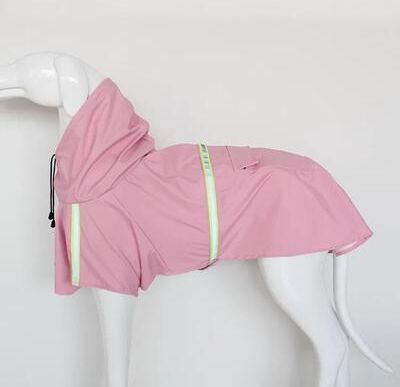 Uplift Picks RainGuard Reflective Waterproof Dog Raincoat With Hood pink s