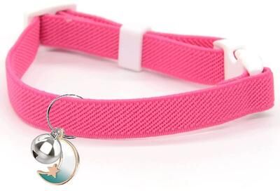 Uplift Treasures Lightweight Stretch Safety Cat Collar rose Red l