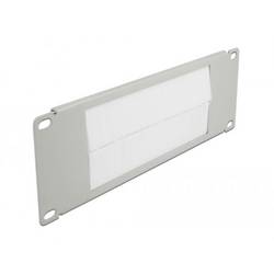 Delock 66535 10 Zoll Netzwerkschrank-Bürstenleiste Grau