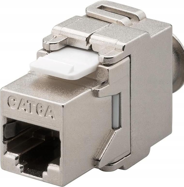 MicroConnect KEYSTONE-10 RJ-45 Keystone module, Cat6a, 500 MHz, grijs