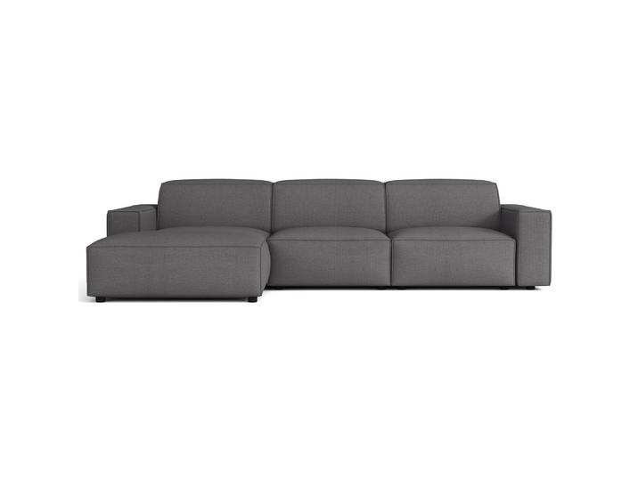 Modulares Ecksofa Sellmo, L-förmig, linksseitig, dunkelgrauer