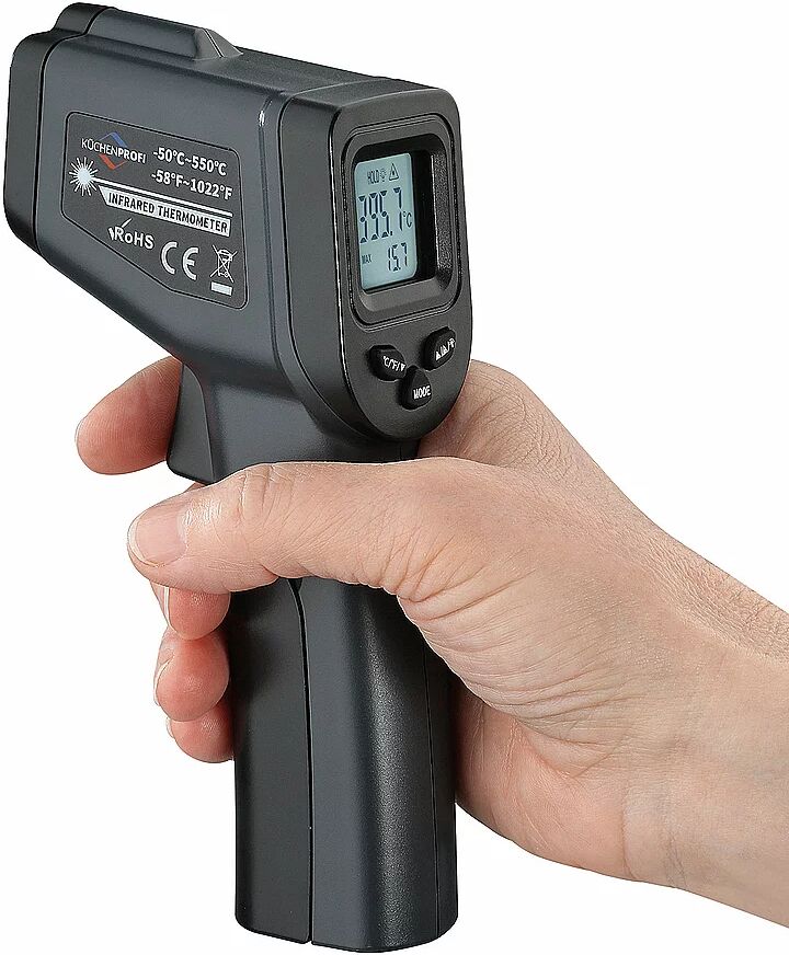 KÜCHENPROFI  Infrarot-Thermometer -50-550C schwarz B