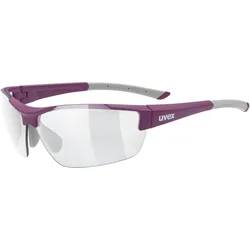 Uvex, Sportbrille, Sportstyle 612 Variomatic light Sportbrille (Farbe: 6690 purple mat, variomatic smoke) (6690 purple mat, Variomatic Smoke, 6690 purple mat, Variomatic Smoke), Violett