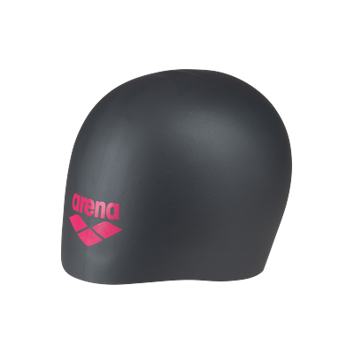 Badekappe ARENA "ARENA LONG HAIR CAP", schwarz (asphalt, pink), Obermaterial: 100% Sisal, Badekappen, für lange Haare entwickelt, weiches, elastisches Silikon