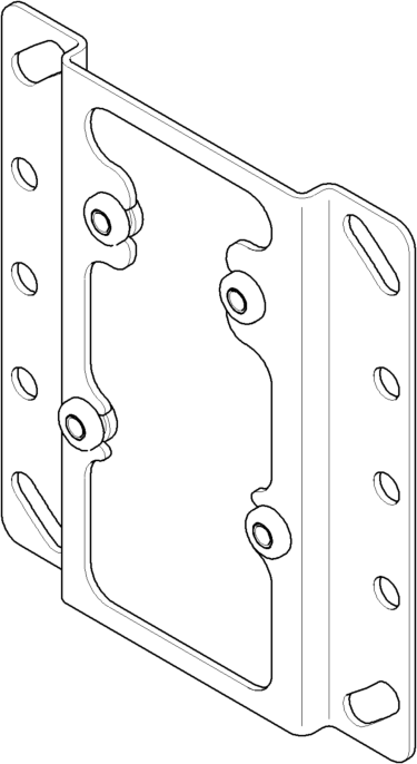 Dornbracht Aufnahmeblech 35425/35420 Ersatzteile 0417201270090 04172012700 153 x 154 x 14 mm