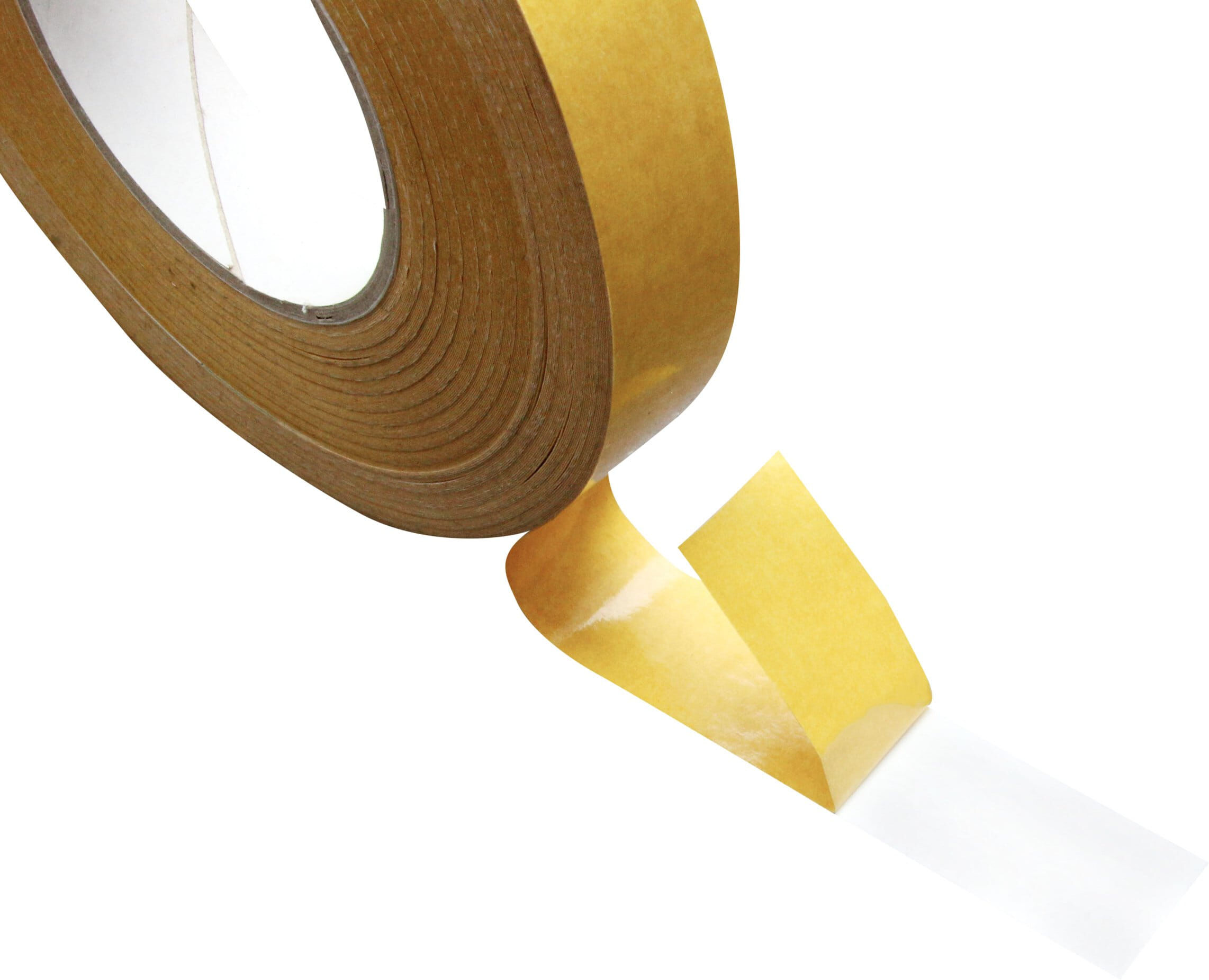 SPRINTIS 50 m Ruban adhésif en PVC double face, blanc, fort adhésif acrylique, CLM22 19 mm, PVC, papier