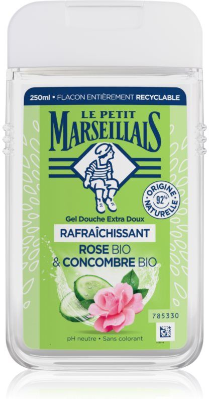 Le Petit Marseillais Rose BIO & Concombre BIO gel douche doux 250 ml