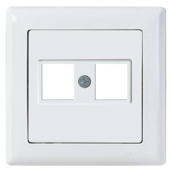 Mutlusan Daria Modul RJ45 Datenbuchse 2fach Weiss (31529150)