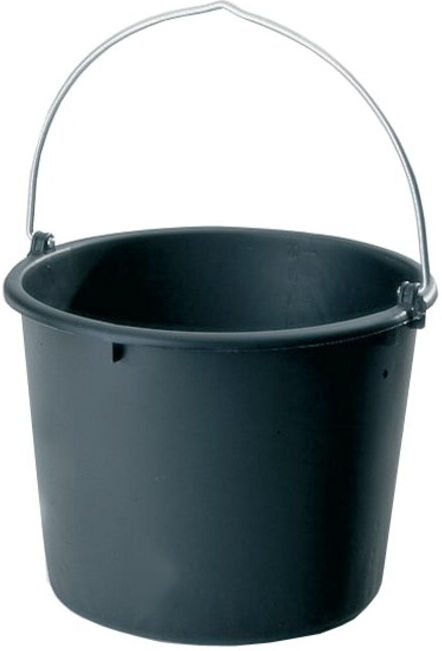 Baueimer Polyéthylène régénéré noir 10 l ; JOPA (1101099)