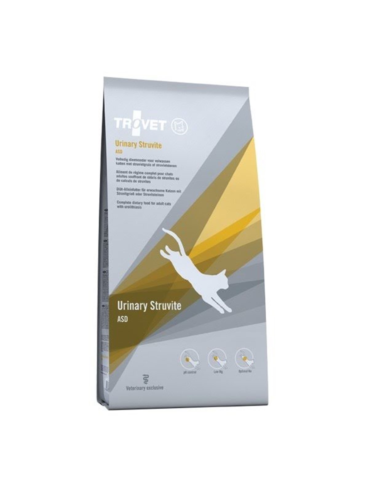 TROVET Urinary Struvite ASD Geflügel - Trockenfutter für Katzen - 10kg