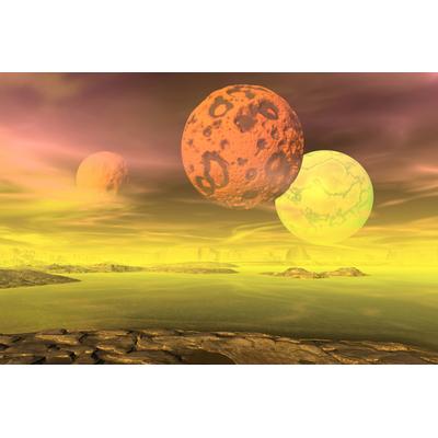 Papermoon "PLANETEN-FUTURISTISCH WELTRAUM MOND GALAXIE UNIVERSUM"
