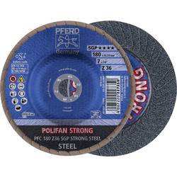 PFERD TOOLS 67788080 Z Sgp Strong Steel Fächerschleifscheibe Durchmesser 180 mm Körnung (num) 36 10 St.