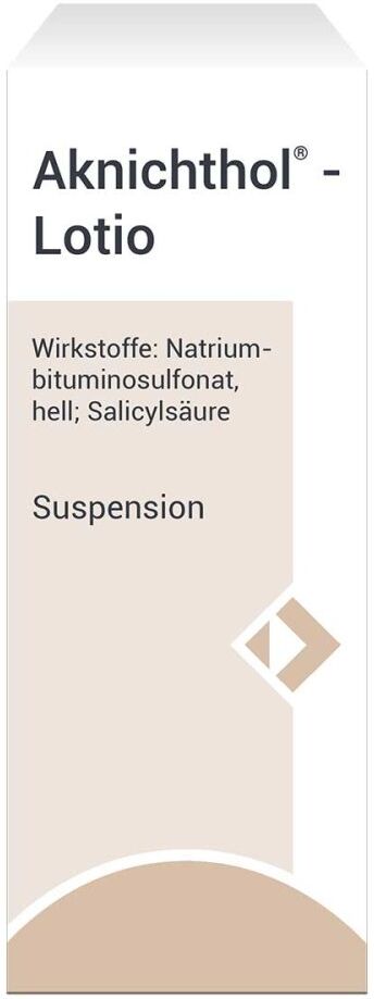 Aknichthol Aktichthol-Lotio Suspension bei Akne 30g