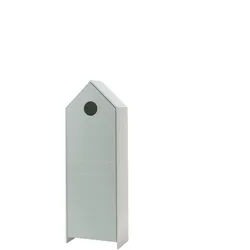 REGALSCHRANK Kania 58x37x171 MDF+Holzwerkstoff Weiß /Mint