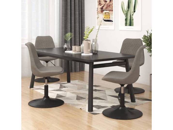 4x Chaises à Dîner Pivotantes Chaises Pivotantes de Salle à Manger Meubles de Cuisine Sièges Repas Maison Intérieur 338391