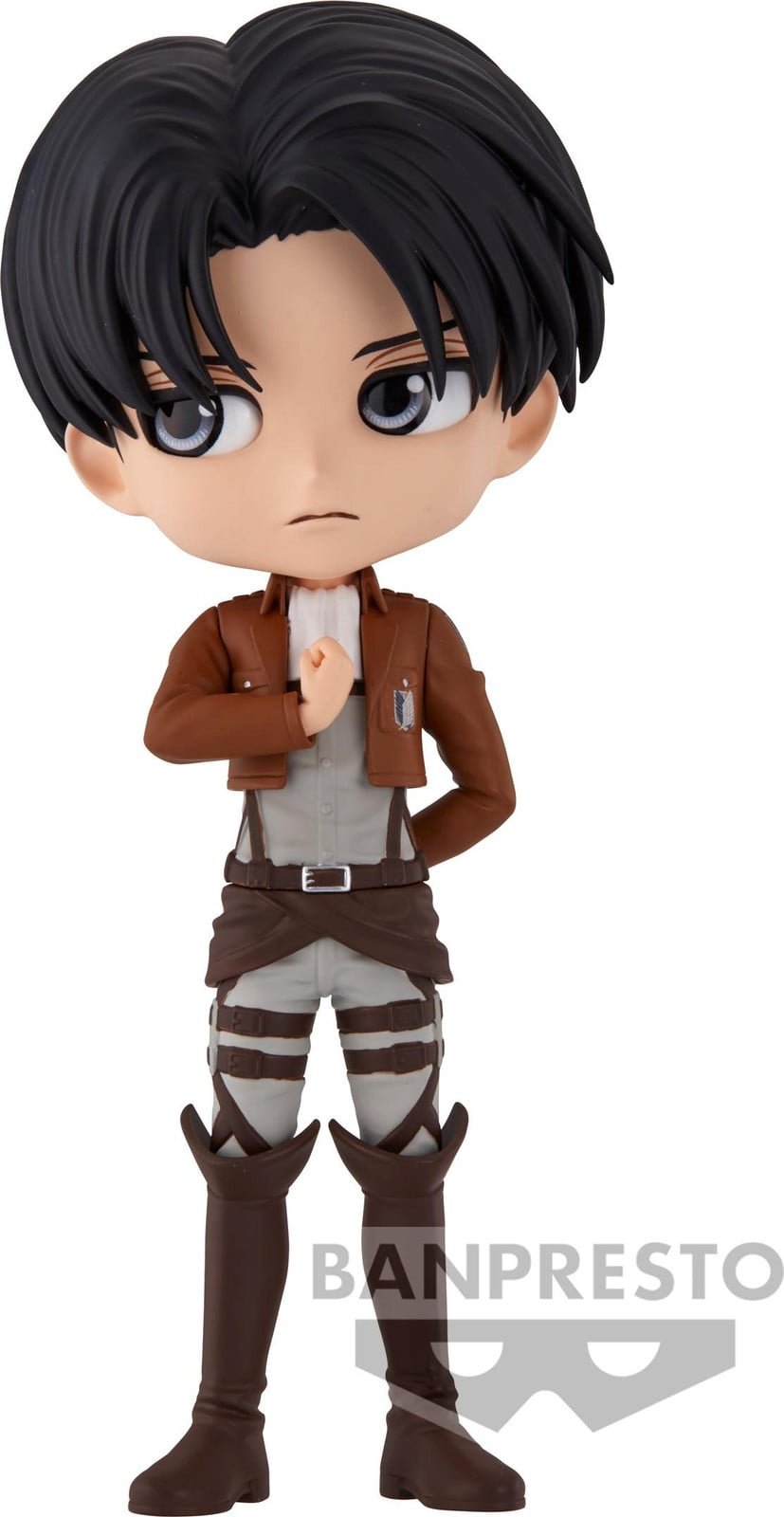 Banpresto Q Posket Attack on Titan Levi figuur, Bruin, 14 cm