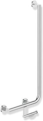 Hewi System 900 Winkelgriff 900.22.11540 900 x 400 mm, Edelstahl verchromt, links