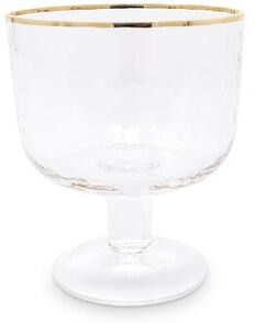 Vivience Footed Dessert Bowls with Gold Rim, 6 Pcs