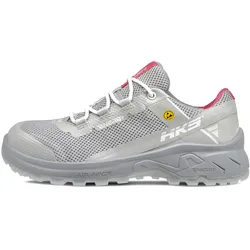 Damen Sicherheitshalbschuhe S1P "AirFit Pink" - 36 - grau
