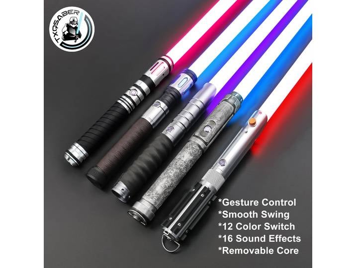 Sabre laser TXQSABER NEO PIXEL RGB à mouvement fluide pour combat et duel, sabre Jedi lumineux, jouet de cosplay