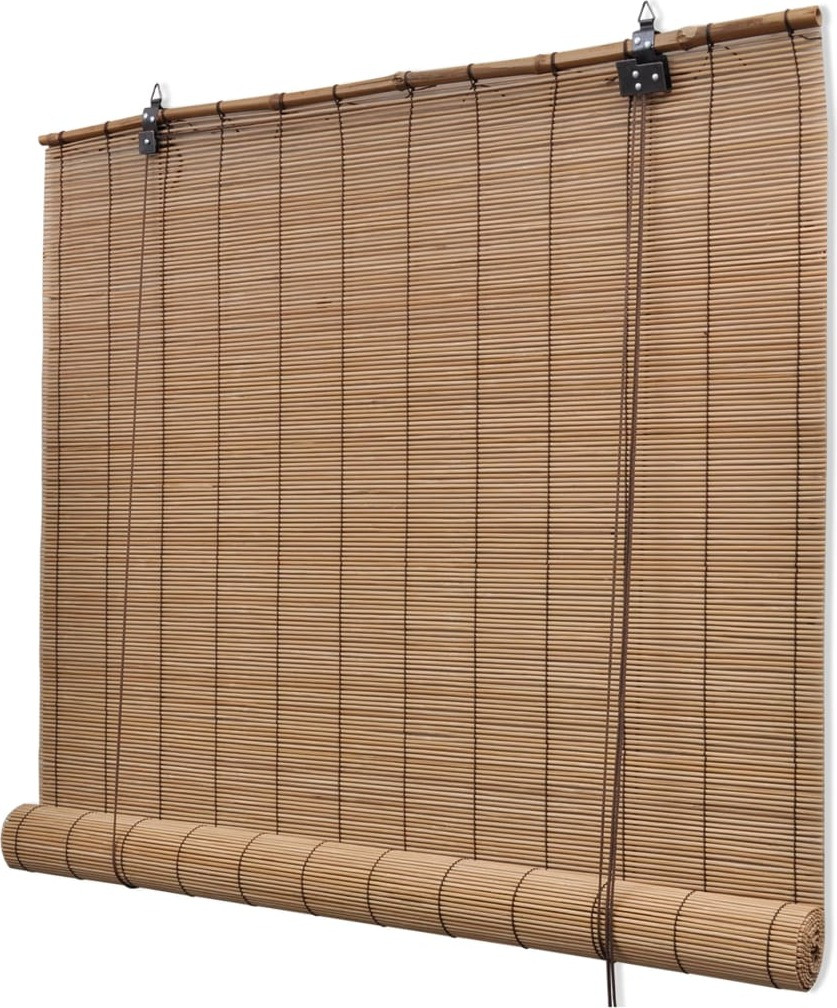 vidaXL Bamboe rolluik, Bruin, B: 150 cm, H: 160 cm