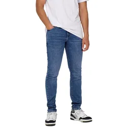 Only & Sons Herren Jeans ONSLOOM SLIM 6756 - Slim Fit - Blau - Medium Blue Denim - Medium Blue Denim 22026756 - 29W / 30L