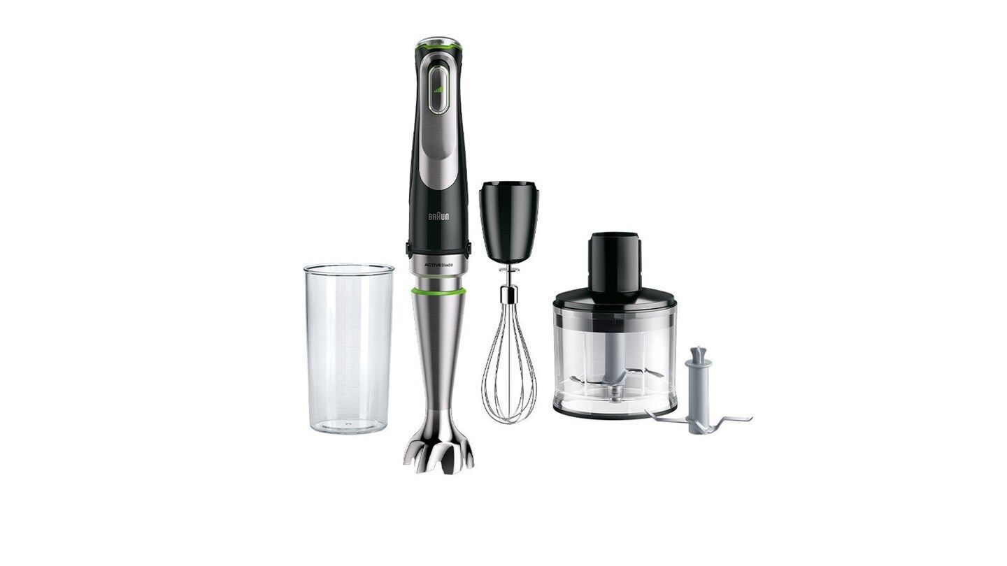 Braun MQ9135XI MultiQuick 9 Stabmixer 1200 W 3 Stufen (Schwarz, Edelstahl) 0X22111366