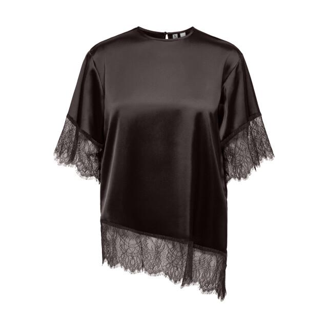 Only Onlindona 2/4 satin lace top wvn