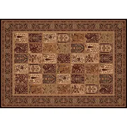 TEPGO Wollteppich Sultanat black 240x340 cm