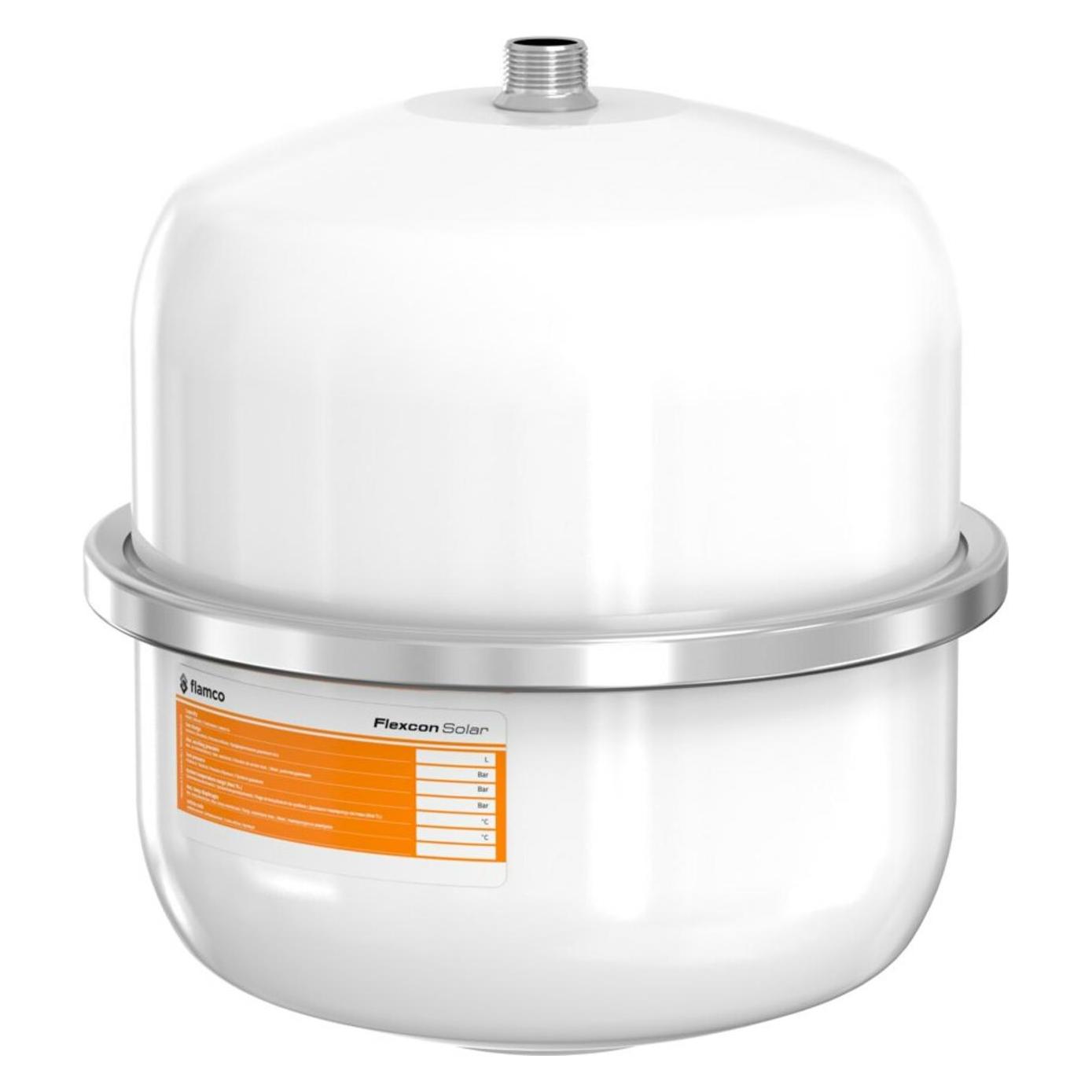 Flamco Ausdehnungsgefäss FLEXCON SOLAR 12 l, 8 b, R 3/4, Vordruck 2,5 bar, weiss (83119716)