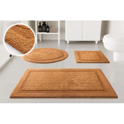 Badematte OTTO HOME "Meellor", braun (terrakotta), H:20mm, Baumwolle, Badematten, Badematte, Badteppich, getuftet, modern, Uni, antirutsch, flauschig, Baumwolle