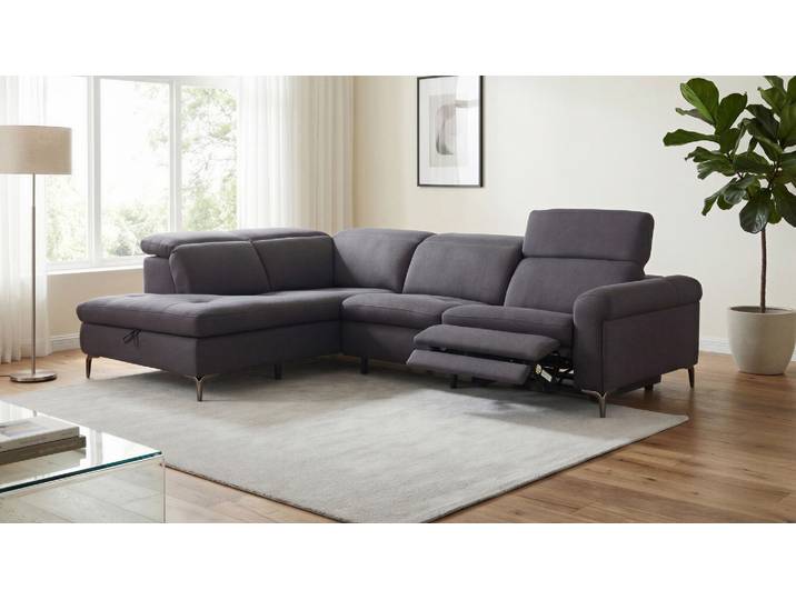 Ecksofa Milano mit Motor. Relaxfunktion und Stauraum